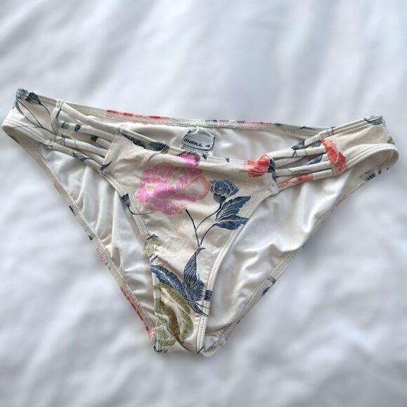 O'Neill Batik Floral BOHO Bikini Bottoms Size M - Picture 2 of 12